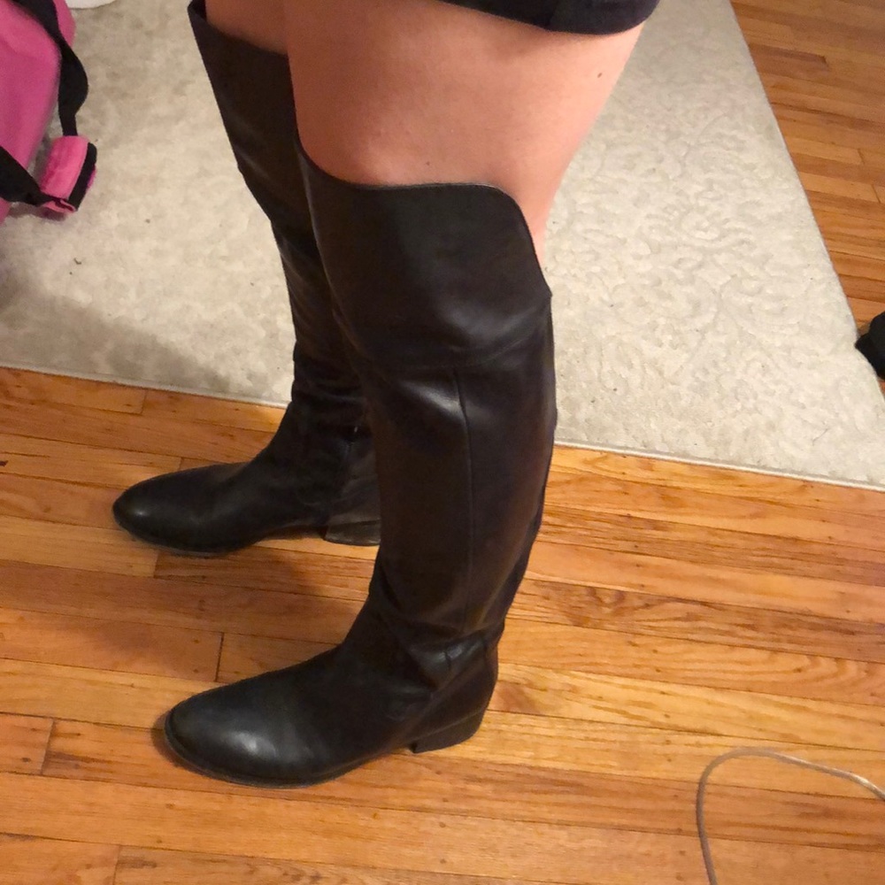 Over the knee riding boots